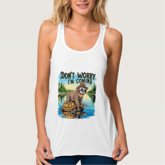 Sloth T-Shirt- Don't Worry I'm Coming Tanktop