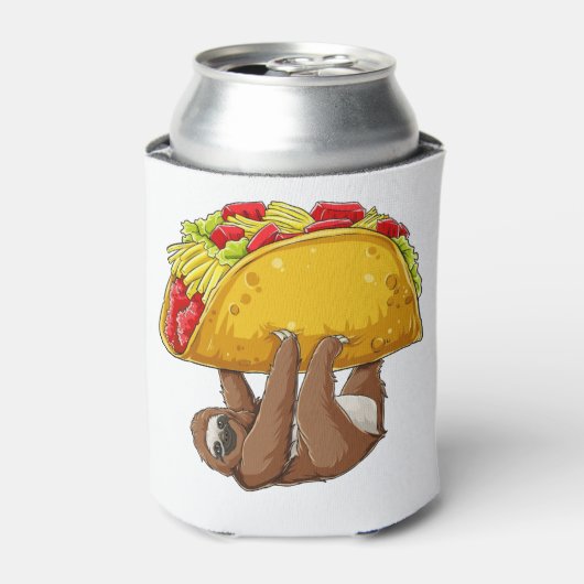Sloth Taco Grappige Tacos Lover fitness Gym Novelt Blikjeskoeler (Blikje Voorkant)