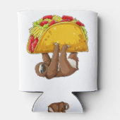 Sloth Taco Grappige Tacos Lover fitness Gym Novelt Blikjeskoeler (Achterkant)