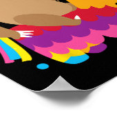 Sloth Taco Pinata Cute Mexican Fiesta Party Animal Poster (Hoek)