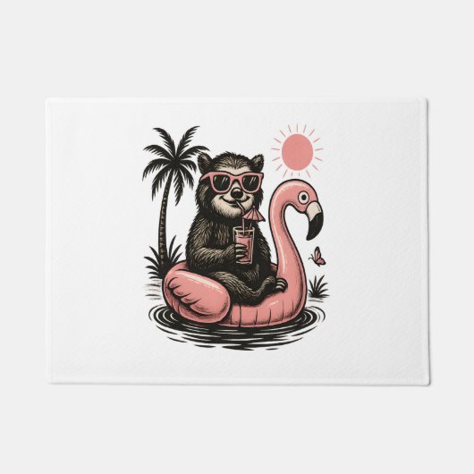 Sloth Team Sloth Wandelcamping Deurmat (Voorkant)