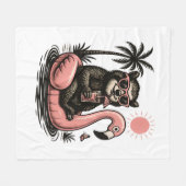 Sloth Team Sloth Wandelcamping Fleece Deken (Voorkant (Horizontaal))