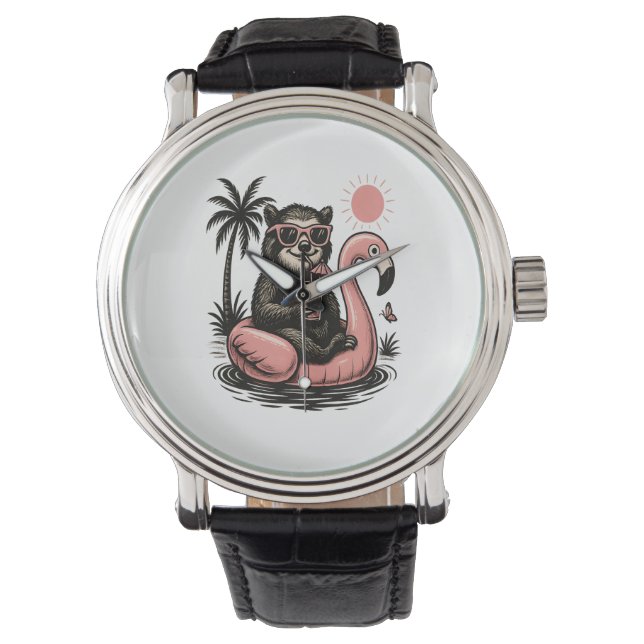 Sloth Team Sloth Wandelcamping Horloge (Voorkant)