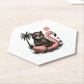 Sloth Team Sloth Wandelcamping Kartonnen Onderzetters (Schuin)