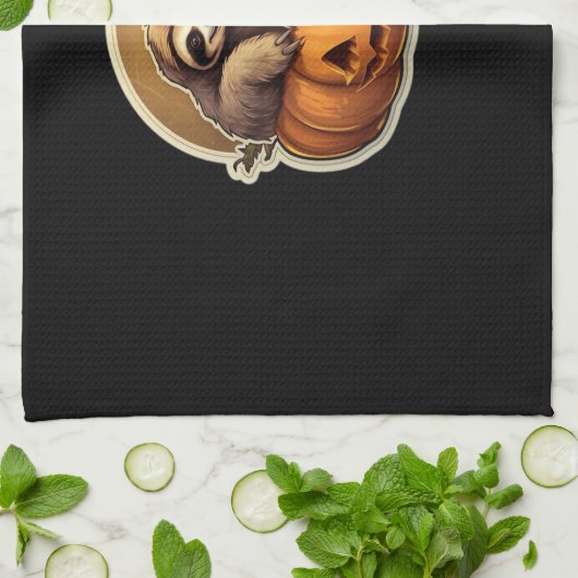 Sloth themed halloween Classic T-Shirt_1 Theedoek (Gevouwen)