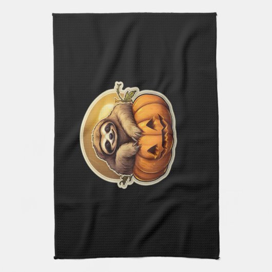 Sloth themed halloween Classic T-Shirt_1 Theedoek (Verticaal)