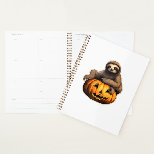 Sloth themed halloween Oversized T-Shirt Planner (Display)