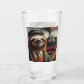 Sloth Train Engineer Glas (Voorkant)