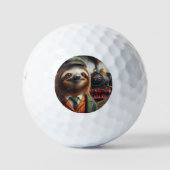 Sloth Train Engineer Golfballen (Voorkant)