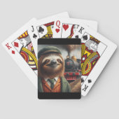 Sloth Train Engineer Pokerkaarten (Achterkant)