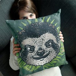 Sloth Tropical Amazon Kussen