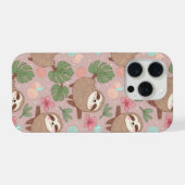 Sloth Tropical Dream iPhone Hoesje (Achterkant horizontaal)