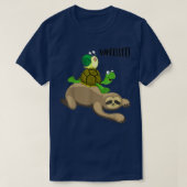 Sloth Turtle Snail Funny Running Team Gift T T-shirt (Design voorkant)
