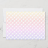 Sloth unicorn-poolfeestje kaart (Achterkant)