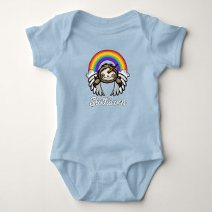 Sloth Unicorn Slothicorn Magical Rainbow Animal Romper