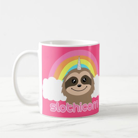 Sloth Unicorn Slothicorn Mok (Links)