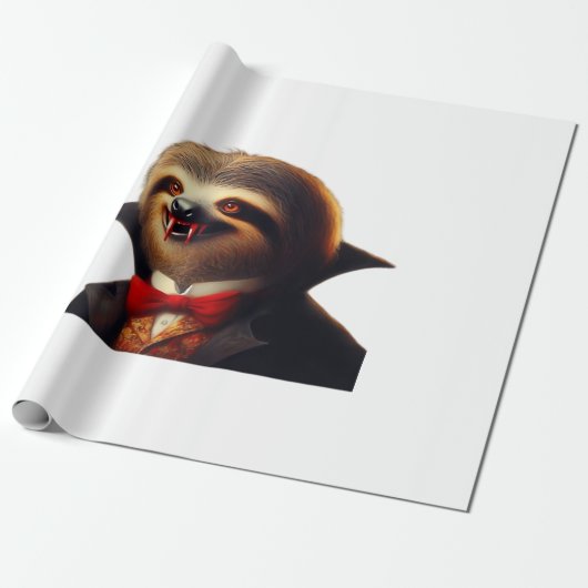 Sloth Vampire Classic T-Shirt Cadeaupapier (Uitgerold)