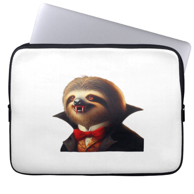 Sloth Vampire Classic T-Shirt Laptop Sleeve (Voorkant)
