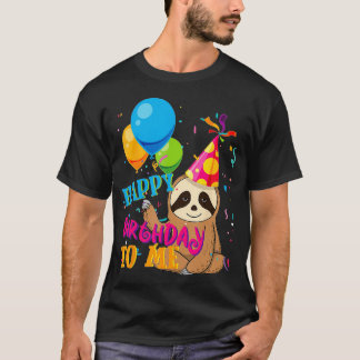 Sloth Verjaardag Schattige Jongens Meisjes Kinder  T-shirt