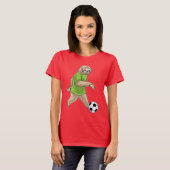 Sloth Voetballer Voetbal T-shirt (Voorkant volledig)