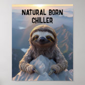 SLOTH WALL ART PRINT POSTER (Voorkant)