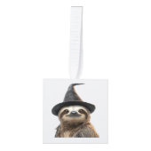 Sloth Wearing Halloween Witch Hat Classic T-Shirt Decoratie (Voorkant)