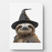 Sloth Wearing Halloween Witch Hat Classic T-Shirt Fotoplaat (voorkant)