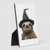Sloth Wearing Halloween Witch Hat Classic T-Shirt Fotoplaat (Zijkant)