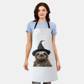 Sloth Wearing Halloween Witch Hat Classic T-Shirt Schort (Gedragen)
