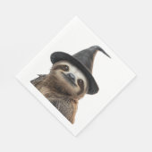 Sloth Wearing Halloween Witch Hat Classic T-Shirt Servet (Hoek)