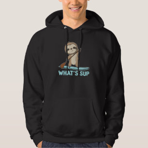 Sloth whit SUP Team Paddling Funny Sloths Hoodie