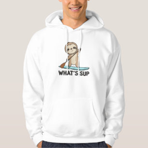 Sloth whit SUP Team Paddling Funny Sloths Hoodie