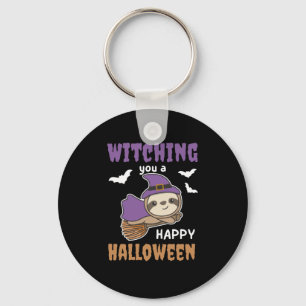 Sloth Witch Witches die je een Happy Halloween hec Sleutelhanger