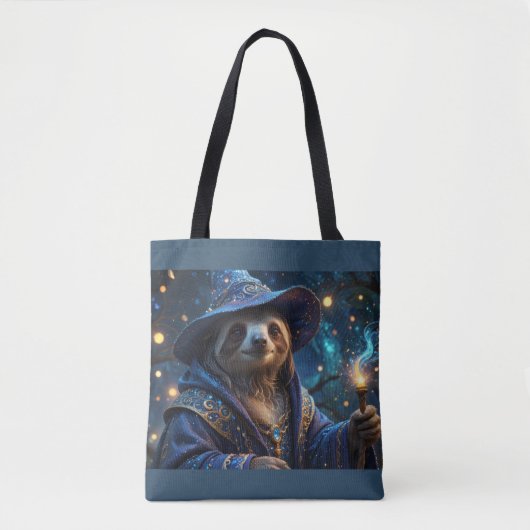 Sloth Wizard Tote Bag (Voorkant)