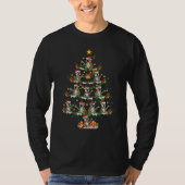 Sloth  Xmas Lights Sloth Christmas Tree T-shirt (Voorkant)