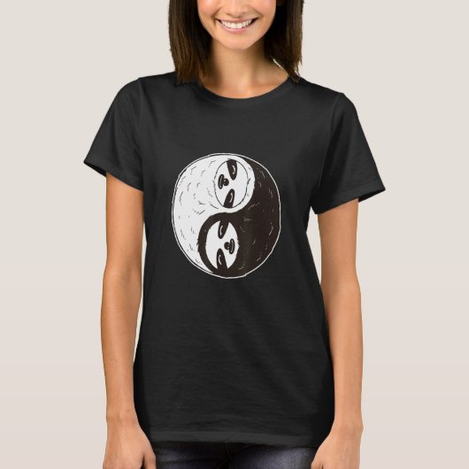 Sloth Yin Yang T-shirt (Voorkant)