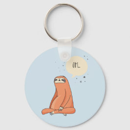 Sloth Yoga Funny Sloth Lover Sleutelhanger