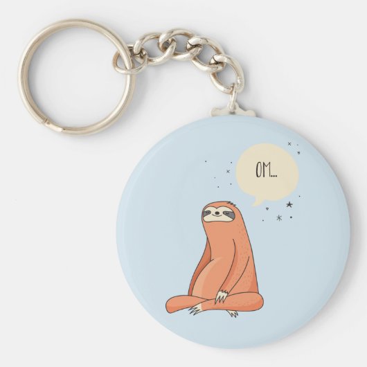 Sloth Yoga Funny Sloth Lover Sleutelhanger (Voorkant)