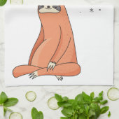 Sloth Yoga Funny Sloth Lover Theedoek (Gevouwen)