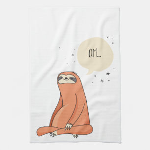 Sloth Yoga Funny Sloth Lover Theedoek