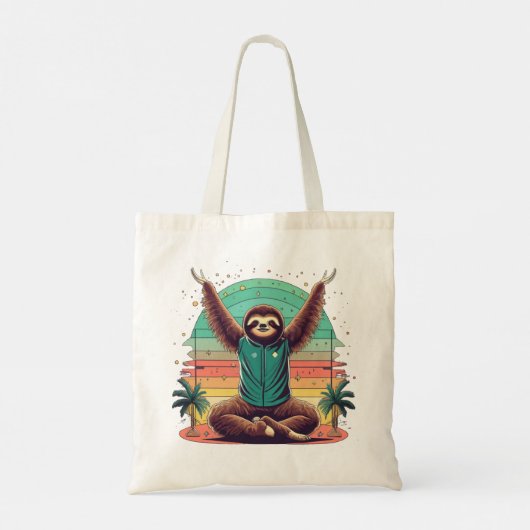 Sloth Yoga Tote Bag (Achterkant)