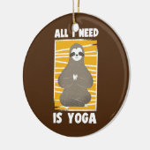 Sloth Yoga Workout Meditation Stretch Pilates Keramisch Ornament (Links)