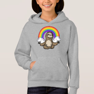Sloth Zen Yoga Meditation Rainbow Animal