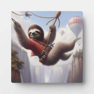 Sloth Ziplining Fotoplaat