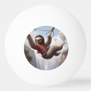 Sloth Ziplining Pingpongbal
