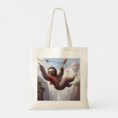 Sloth Ziplining Tote Bag (Achterkant)