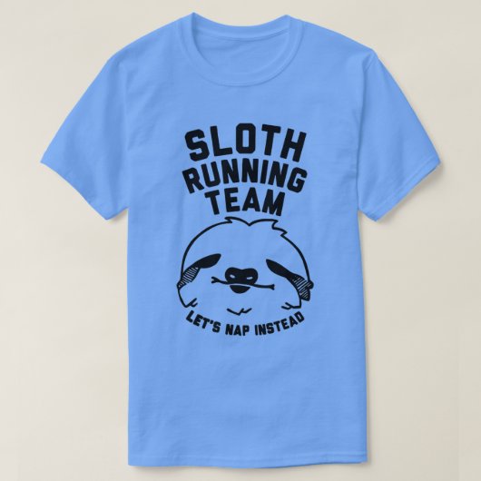 slothandloopteam wit t-shirt (Design voorkant)