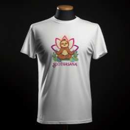 "Slothasana" Luiaard die yoga meditatie doet T-shirt