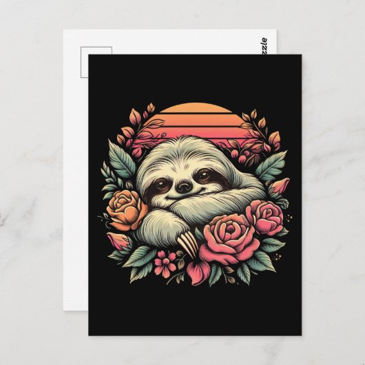 Slothful Serenity Briefkaart (Voorkant / Achterkant)