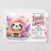 Slothful Wonder Baby shower Kaart (Voorkant)